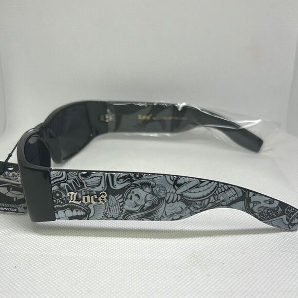 Locs ￼ Graffiti Mens￼ Hardcore Sunglasses - Picture 3 of 3